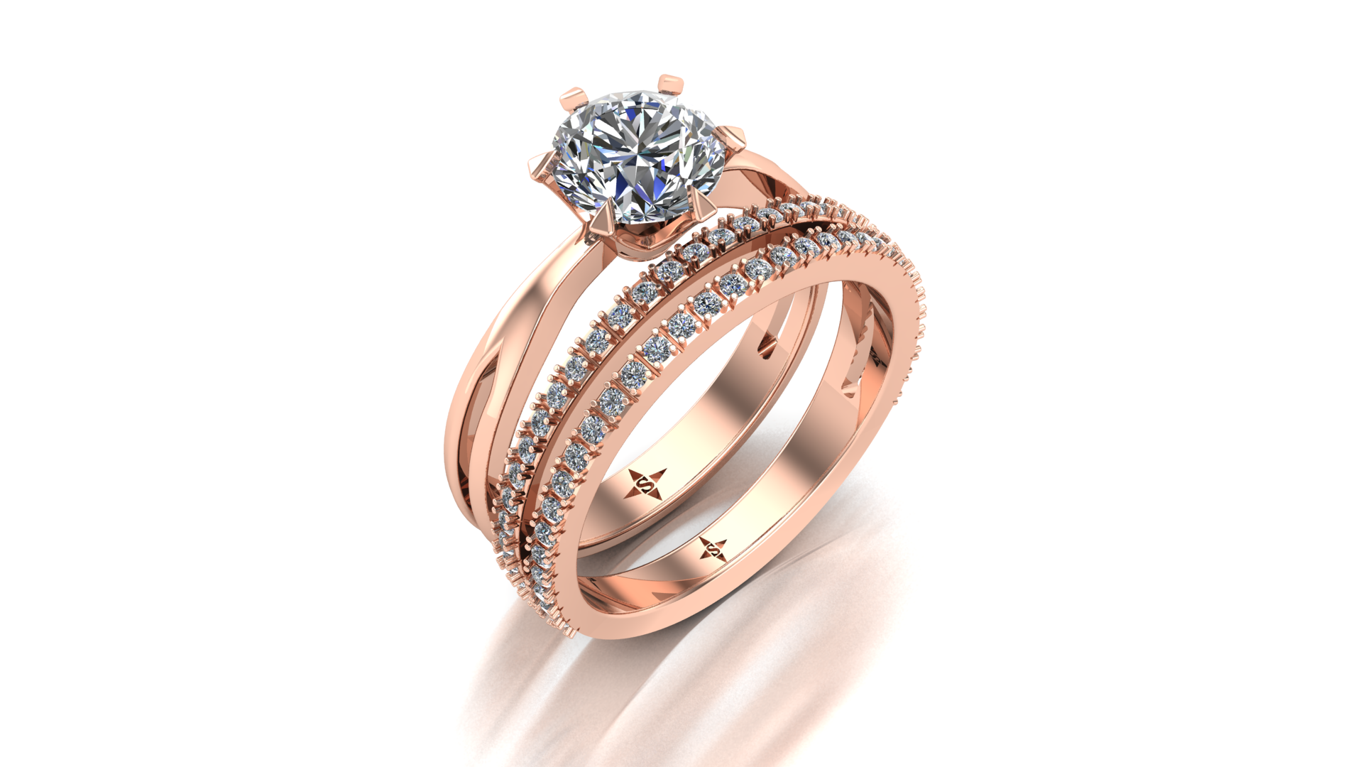 Madrid Engagement Ring & Wedding Ring